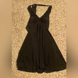 ONYX Nite Black Halter Dress, 6